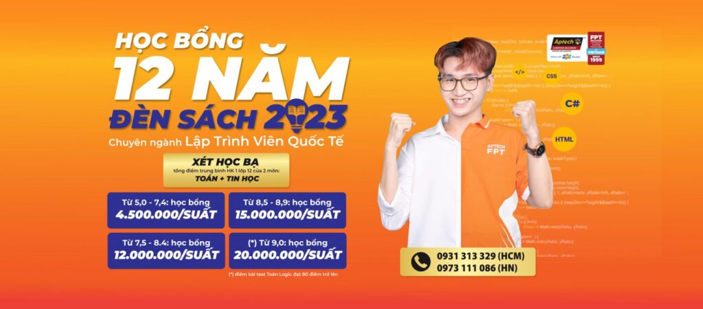Học bổng “12 Năm Đèn Sách 2023” – Món quà dành cho lập trình viên tương lai